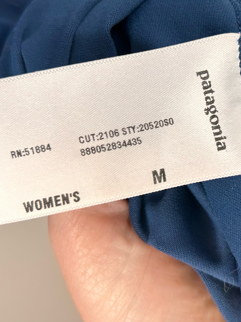 Patagonia Morning Glory Halter Dress Blue Women’s Medium Tie Back - Picture 9 of 10